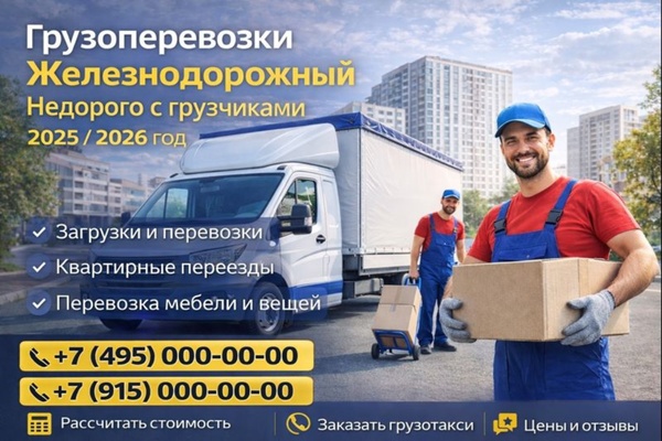 Грузоперевозки в городе Железнодорожный недорого с грузчиками: структура рынка и особенности услуг в 2025–2026 годах