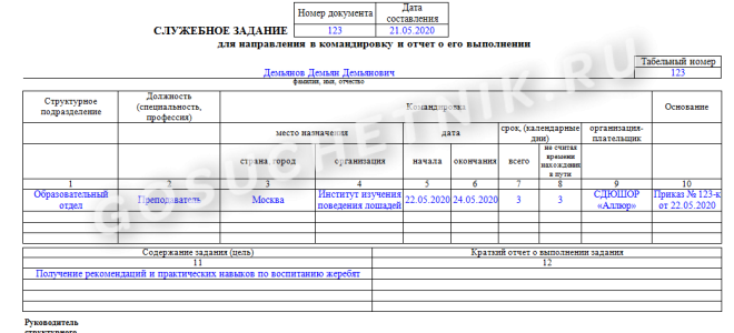 Отчет о командировке: как правильно оформить